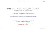 IBM Business Process Manager V8.5 for z/OS: Process … · Process Server: Advanced 'ZBPM8' Workshop Introduction ... Workshop Agenda ... 1.0 hour) 3. Configuring BPM:PS AdvancedOnly