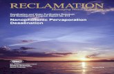 Nanophotonic Pervaporation Desalination - usbr.gov · Nanophotonic Pervaporation Desalination : Modeling and experiments of advanced hybrid pervaporation membrane processes to minimize