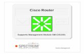 Cisco Router (0809) - CA Technologiesehealth-spectrum.ca.com/support/secure/products/Spectrum_Doc/spec... · Introduction The SPECTRUM Model Device Management Page 8 Cisco Router