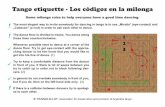Tango etiquette - Los códigos en la milonga · Some milonga rules to help everyone have a good time dancing. The most elegant way to invite somebody for dancing in tango is to use