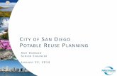 CITY OF SAN DIEGO POTABLE REUSE .city of san diego potable reuse planning amy dorman senior engineer
