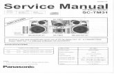 RQZMO154 Service Manual - Diagramasde.comdiagramasde.com/diagramas/otros2/panasonic_sa_sc-tm31_sm.pdf · Service Manual CD Stereo System.f=: Stereo J Front Speaker__-UNIT SA-TM31