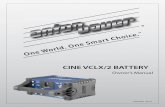 CINE VCLX/2 BATTERY - Anton/Bauer08ac9360-a82e-48fe-a8e1-715e8ae748bf... · table of contents . 1 important introduction 2-3 features charging with cine vclx/2 charger