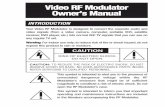 Video RF Modulator Owner’s Manual - Philipsdownload.p4c.philips.com/files/u/us2-ph61159/us2-ph61159_dfu_aen.pdf · Your Video RF Modulator is designed to convert the ... Disconnect