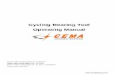 Cycling Bearing Tool Operating Manual - CEMA … CEMA SRC Bearing to… · Cycling Bearing Tool Operating Manual Taiwan utility model patent No. M 407311 Japan utility model patent