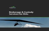 Brokerage & Custody Services for RIAs - TradePMR€¦ · nesses by providing industry-leading produ )remium support model designed to give RI at compliments their unique business