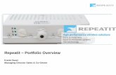 Repeatit Portfolio Overview - compart-it.de · Mikrotik ePMP Cambium Radwin Redline Alvarion Infinet Proxim $ $$$$ ... UNO has rolled more than 500 Base Stations, 5000 Subscribers