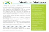 Medina Matters - Medina College - Home Matters... · Medina Matters 24th November 2017 Head of School’s update Karen Begley, Head of School ... de tener que cumplir los estrictos