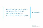 Helping people achieve their ambitions – in the right … · Helping people achieve their ambitions – ... KPMG Assurance Statement 32 Appendix: Balanced Scorecard (Citizenship)