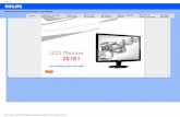 Manual electrónico de monitor LCD Philips · ADVERTENCIA: El uso de controles, ajustes o procedimientos que no ... La tasa de actualización recomendada para los monitores LCD es