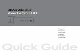 Quick Guide - AVerMedia AVerTV Globalsupport.avermedia-usa.com/avertv/Upload/Download/... · A867R Quick Guide AVerTV 3D USB English Deutsch Francais Italiano Espanol Portugue