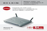 Módem ADSL con router inalámbrico Gcache- Índice 1 Introducción 3 Características del producto 3 Ventajas de una red de hogar 5