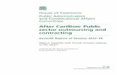 After Carillion: Public sector outsourcing and contracting .Contracting and outsourcing with the