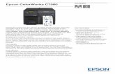 Epson ColorWorks C7500 · Epson ColorWorks C7500 DATASHEET Aimed at customers for whom durable prints are key and who primarily want to print onto matte media, the C7500 is the ...