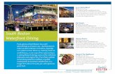 South Boston Waterfront Dining - Home - IASP World ...€¦ · South Boston Waterfront Dining BOSTON CONVENTION MARKETING CENTER ... Temazcal G3 | $$$ | 617-439-3502 250 Northern