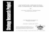 DETENTION OPERATIONS: THE STRATEGIC WILDCARD · Strategy Research Project DETENTION OPERATIONS: THE STRATEGIC WILDCARD BY COLONEL STEVEN L. DONALDSON United States Army …