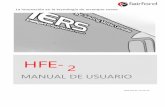 MANUAL DE USUARIO - pillar.com.mx DEL USUARIO... · Arrancadores suaves de economia de energía HFE están diseñados para controlar motores monofásicos de corriente alterna. ...