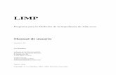 Short Introduction to ARTA - che.es0.pdf · LIMP User Manual Contenidos 1 ¿QUÉ ES LIMP?..... 3 2 TEORÍA SOBRE MEDICIÓN DE LA IMPEDANCIA..... 4
