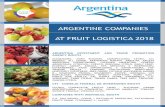 Argentine Companies at FRUIT LOGISTICA 2018 Companies at Fruit... · Argentine Companies at FRUIT LOGISTICA 1 de 22 ... started its activity as a commercial society in August 1993