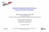 Sandia Experimental Sciences Overview - CREL Homecrelonweb.eec.wustl.edu/files/CRELMEETINGS/2006/Tachau.pdf · Thermal, Fluid, and Aero Experimental Sciences Department Engineering