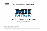 Equipment Manual - MiTek Residential Construction … · Reglas de seguridad para el equipo de general . . . . . . . .xxxi ... Inspección de la cabeza del pórtico ... Zonas de advertencia