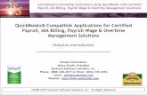 QuickBooks® Compatible Applications for Certified Payroll ... Afternoon.pdf · Committed to Providing Contractors Using QuickBooks with Certified Payroll, AIA Billing, Payroll Wage