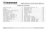 AMT-283/323 CV/CR Parts Manual Table Of Contents · Item AMT-283 CV Part Number Description Serial # Ranges Notes Hay & Forage Technology 3 AMT-283/323 CV/CR Parts Manual AMT-283