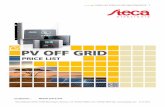 Steca PV Off-Grid pricelist 1.2014 - …serwer1485718.home.pl/.../24/Steca_PV_Off-Grid_pricelist_1_2014.pdf · PRICE LIST STECA PV OFF GRID PRODUCTS 5 DIN-Rail mounting kit 614349