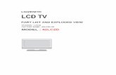 LG/ZENITH LCD TV - lg.encompass.com lcd tv chassis : la51d factory name : 42lc2d-ud part list and exploded view lg/zenith model : 42lc2d - 23 - ... lc420w02-b6k1 lg philps tft color
