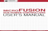 SCR POWER CONTROLLERS USER’S MANUAL - Control …ccipower.com/sites/default/files/MicroFUSION Operator Manual Rev 2... · SCR POWER CONTROLLERS ... MicroFUSION Series SCR Power