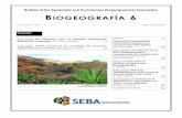 Bulletin of the Systematic and Evolutionary ... · Bulletin of the Systematic and Evolutionary Biogeographical Association ISSN 2151-0466 BIOGEOGRAFÍA 6 Editorial 2 Focus article.
