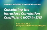 Interrater Reliability in Healthcare Studies: The ... Group Presentation… · Calculating the Intraclass Correlation Coefficient (ICC) in SAS ... Interrater Reliability in Healthcare