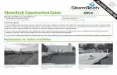 StormTech Construction Guide An company€¦ · Initial Anchoring of Chambers – Embedment Stone Backfill of Chambers – Embedment Stone UNEVEN BACKFILL Initial embedment shall