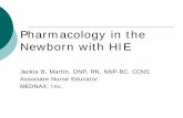 Pharmacology in the Newborn with HIE - Pediatrix · Pharmacology in the Newborn with HIE Jackie B. Martin, DNP, RN, NNP-BC, CCNS Associate Nurse Educator MEDNAX, Inc. Disclosures