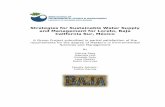 Strategies for Sustainable Water Supply and Management for Loreto, Baja ... · Strategies for Sustainable Water Supply and Management for Loreto, Baja California Sur, México A Group