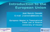 José Ramón Canedo E-mail: jrcanedo@deusto.es … · José Ramón Canedo. E-mail: jrcanedo@deusto.es. European Master in Transnational Trade Law & Finance. University of Deusto.