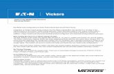 New Model-Code Configurations for Eaton Vickers-Brand … · New Model-Code Configurations for Eaton Vickers-Brand Open-Circuit Piston Pumps Integration of Vickers-brand pump products