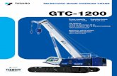GTC-1200 - McClung-Logan Crane & Equipment · GTC-1200 TELESCOPIC BOOM CRAWLER CRANE Crane capacity 130 US ton (120t) ... (104.8 kN)(first layer) • Single line speed: 317.3 ft/min