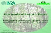 Vincent BADEAU, Renaud RABASTENS (INRA – Nancy) Manuel ...ec.europa.eu/environment/forests/pdf/biosoil_conf/pres_badeau.pdf · First results . results of Biosoil . Biosoil in France