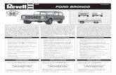 FORD BRONCO - Hobbicomanuals.hobbico.com/rmx/85-4320.pdf · FORD BRONCO The original Ford Bronco could be considered to be ahead of its time. It was FordÕs first compact SUV vehicle,