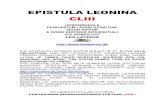 1 EPISTULA LEONINA CLIII - ephemeris.alcuinus.netephemeris.alcuinus.net/leonina/EL 153.pdf · Ante Bellum Troianicum ab oraculo praedictum erat eum Graecum, qui primus terram Troianorum