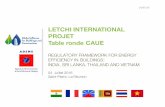 LETCHI INTERNATIONAL PROJET Table ronde CAUE · LETCHI INTERNATIONAL PROJET Table ronde CAUE ... (Part 3, pg.35) LETCHI-Experts ... EGM La Reunion_Regulatory framework_CAUE Created