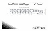 Obey 70 User Manual Rev. 6 Multi-Language - …€¦ · Configurar el Canal MIDI ... Sincronización al Toque ... De programmeringsmodus verlaten ...