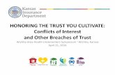 HONORING THE TRUST YOU CULTIVATE: Conflicts of Interest ...mywahu.org/wp-content/uploads/2016/05/BrendaClary-WAHUEthics201… · HONORING THE TRUST YOU CULTIVATE: Conflicts of Interest