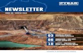 NEWSLETTER - pybar.com.au · BUSINESS UPDATE PYBAR Raise Bore on the Up / 02 Exploring Overseas Opportunities / 03 ... WELCOME TO OUR WINTER NEWSLETTER We now know that the year is