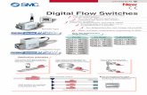 Digital Flow Switches - SMC Pneumatics · Note 2) Flow rate display can be switched between the basic condition of 0°C, 101.3kPa and the standard condition (ANR) of 20°C, 101.3kPa,