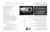 April 15, 2018 - stlinus-church.orgstlinus-church.org/wp-content/uploads/2018/04/041518.pdf · Tita Guzman, Diaconate Minister Sue Cunneen, Diaconate Minister Sue Cunneen, Diaconate