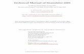 Technical Manual of Itranslator 2003 - Sanskrit · The Windows programs Itranslator 99 and Itranslator 2003 serve this identical purpose: Conversion of ITX (= ITRANS) encoded files