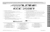 OM 68-16909Z21-A COVER - Alpine Europe · r alpine kce-250bt 68-16909z21-a (en) en de fr es it se nl ru pl gr ct kce-250bt printed in china (y) 68-16909z21-a bluetooth interface alpine