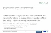 Determination of dynamic soil characteristics and … · 2 Laboratoria de Geotecnia, CEDEX, Spain 3 D2S International, Belgium. Transfer functions ... Seismic refraction test t 1